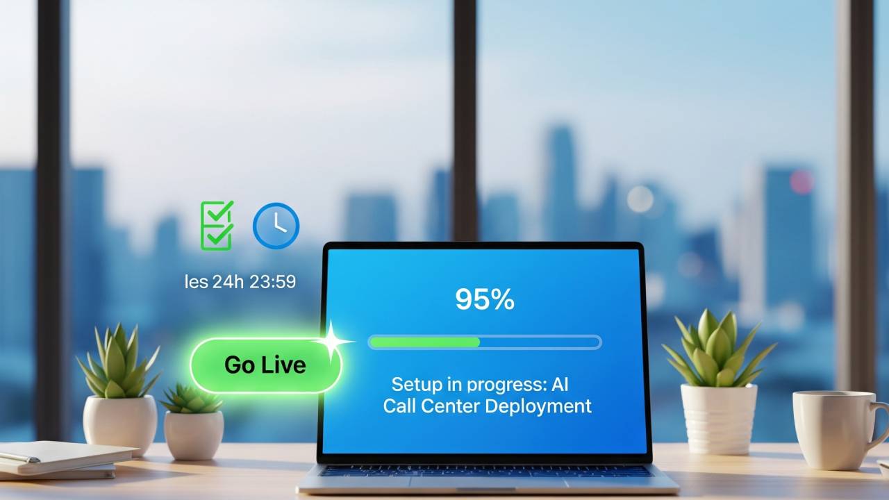 Automated AI virtual call center service